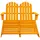 vidaXL 2-Sitzer Adirondack Gartenbank mit Fußstütze 119,5 x 147,5 x 89,5 cm orange 315918