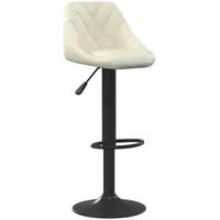 VidaXL Barhocker Creme Samt