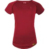 Grüezi Bag Damen Burnham WoodWool T-Shirt (Größe XS, rot)
