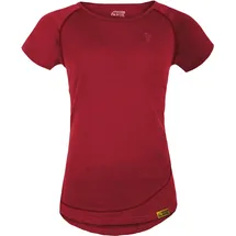 Grüezi Bag Damen Burnham WoodWool T-Shirt (Größe XS, rot)