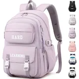 Schulrucksack Mädchen Teenager Rucksack Schultasche Jungen Multi Tasche Wasserdichte Schultasche Rucksack Tagesrucksack Großer Rucksack für Mäd...