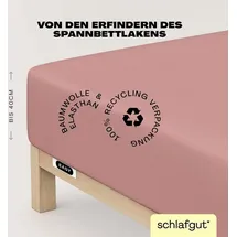 schlafgut Easy Jersey Elasthan Boxspring 120 x 200 - 130 x 220 cm purple mid