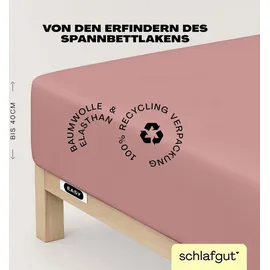 schlafgut Easy Jersey Elasthan Boxspring 120 x 200 - 130 x 220 cm purple mid
