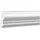 Profhome 151303F Flexible Wand- und Friesleiste Stuckleiste Zierleiste 2 m 200 cm x 1,9 cm x 8,2 cm Weiß