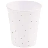 Rico Design Pappbecher Punkte, Weiß/Gold, MIX