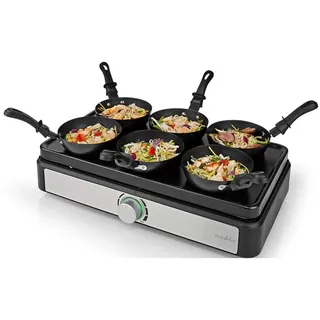 Nedis Party-Wok-Set Tischgrill, Schwarz