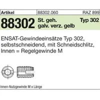 Kerb Konus ENSAT-Gewindeeinsätze Stahl gehärtet M 12 gal ZnC,