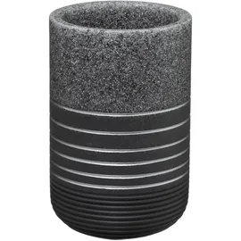 5 five simply smart Zahnputzbecher Grau/Silber
