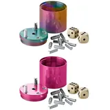 Bestsaller SUPER SIX Würfelspiel Aluminum 2-teilig