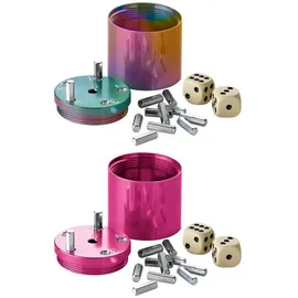 Bestsaller SUPER SIX Würfelspiel Aluminum 2-teilig