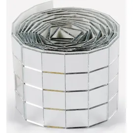 Folia Mirror Tile Rolls M 2 Rollen Spiegelmosaik selbstklebend 800 Steine 10 x 10 mm