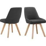 INOSIGN Esszimmerstuhl »Dilla, TOPSELLER!« (Set) 1 Stk.im 1er und 2er Set, Webstoff Bezug, Sitzhöhe 48 cm, Küchenstuhl, grau
