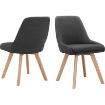 INOSIGN Esszimmerstuhl »Dilla, TOPSELLER!« (Set) 1 Stk.im 1er und 2er Set, Webstoff Bezug, Sitzhöhe 48 cm, Küchenstuhl, grau