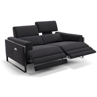 Sofanella 2-Sitzer Stoff Milo, Relaxsofa, Designsofa, Designer Couch, Italienisches Sofa, 2er Sofa schwarz