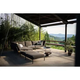 Houe LEVEL 2 Ottoman Lounge-Modul 3 Kohle Weiß