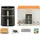 COSORI CAF-DC123S-DDER Turbo Tower Pro Smart Heißluftfritteuse 2630 Watt Dunkelgrau/Gold