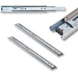 Euro Tische 1 Paar (2 Stk.) Schubladenschienen Vollauszug Mit und Ohne SoftClose, Schienen für Schubladen, Kugelauszug präzise Schubladen Auszüge aus Stahl, Verschiedene Größen (55-110 cm)