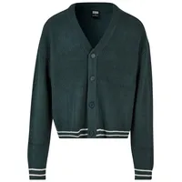URBAN CLASSICS Sporty Boxy Cardigan | Schwarz - 3XL