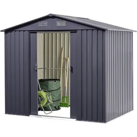 Floraworld Gartenhaus 2 x 2,36 m Anthrazit