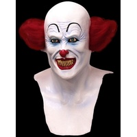 Ghoulish Productions Verkleidungsmaske Pennywise Clown, Clownsmaske für Eure Verkleidung als Pennywise Horrorclown weiß