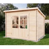 Alpholz Gartenhaus Maria-40 Natur 300 cm x 250 cm