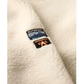 Superdry Outdoor Fleece Halbreißverschluss-sweatshirt Ecru M
