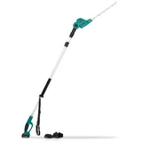 VONROC Teleskop-Heckenschere 20V - 55 cm Klingenlänge - 260 cm Maximale Verlängerungen, bis 2,6 m Arbeitshöhe, Kabelloses, Neigbares Sägblatt - 14 mm Klingenöffnung