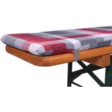 GO-DE Bierbankauflaget 220 x 25 x 4 cm rot/grau