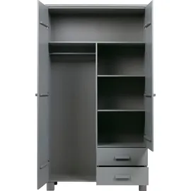 Woood Dennis Garderobenschrank 111x55x202 grau