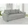 S-Style Couch Cord 3-Sitzer Grau