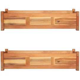 vidaXL Akazienholz Hochbeet 100 x 30 x 25 cm Braun