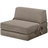 Livetastic Schlafsessel, Braun, Metall, Textil, 75x58x80 cm, Bsci, Wohnzimmer, Sessel, Schlafsessel