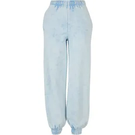 URBAN CLASSICS Ladies Towel Washed Sweat Pants - Blau
