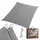 Relaxdays Sonnensegel, HDPE Anthrazit,