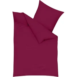 Traumschlaf Uni Feinbiber bordeaux 135 x 200 cm + 80 x 80 cm