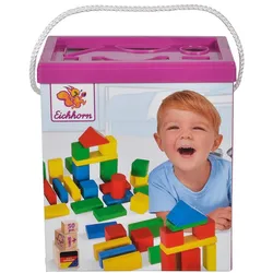 Eichhorn - 50 Bunte Holzbausteine Box