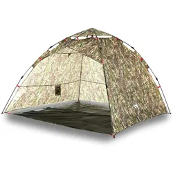 vidaXL Angelzelt 4 Personen Tarnmuster Quick Release