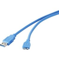 Renkforce USB 3.2 Gen1 (USB 3.0 / USB 3.1 Gen1) USB-A Stecker, USB-Micro-B 3.0 Stecker 1.0