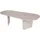 Asir Ovalis Beige Spanplatte 130 x 40 x 65 cm