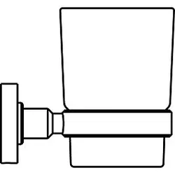 Ideal Standard Glashalter IOM A9120AA verchromt, Glas satiniert