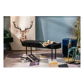 Möbel Kraft Sitzbank Schwarz 100 x 38 x 35 cm