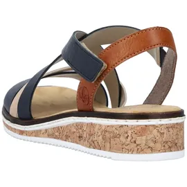 Rieker Riemchensandale Damen Blau 38
