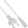 InLine InLine® Netzkabel, Netzstecker auf Euro 8 C7 Stecker, weiß, 0,3m