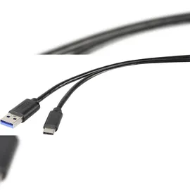 Renkforce USB-Kabel USB 3.2 Gen1 USB-A Stecker, USB-C® Stecker 3.00m Schwarz RF-4535908