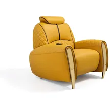 aea Kinosessel 104 x 102 x 106 cm Gelb mit verstellbarer Rückenlehne