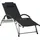 vidaXL Sonnenliege 180 x 67,5 x 46 cm schwarz/silber