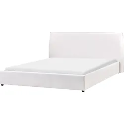 Wasserbett Samtstoff LAVAUR 180 x 200 cm Cremeweiß