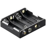 goobay 4x (Mignon) Batteriehalter - Druckknopf