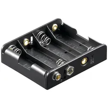 goobay 4x (Mignon) Batteriehalter - Druckknopf