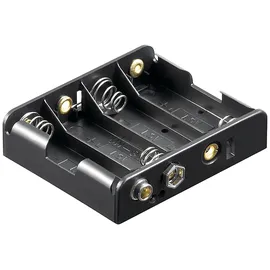 goobay 4x (Mignon) Batteriehalter - Druckknopf